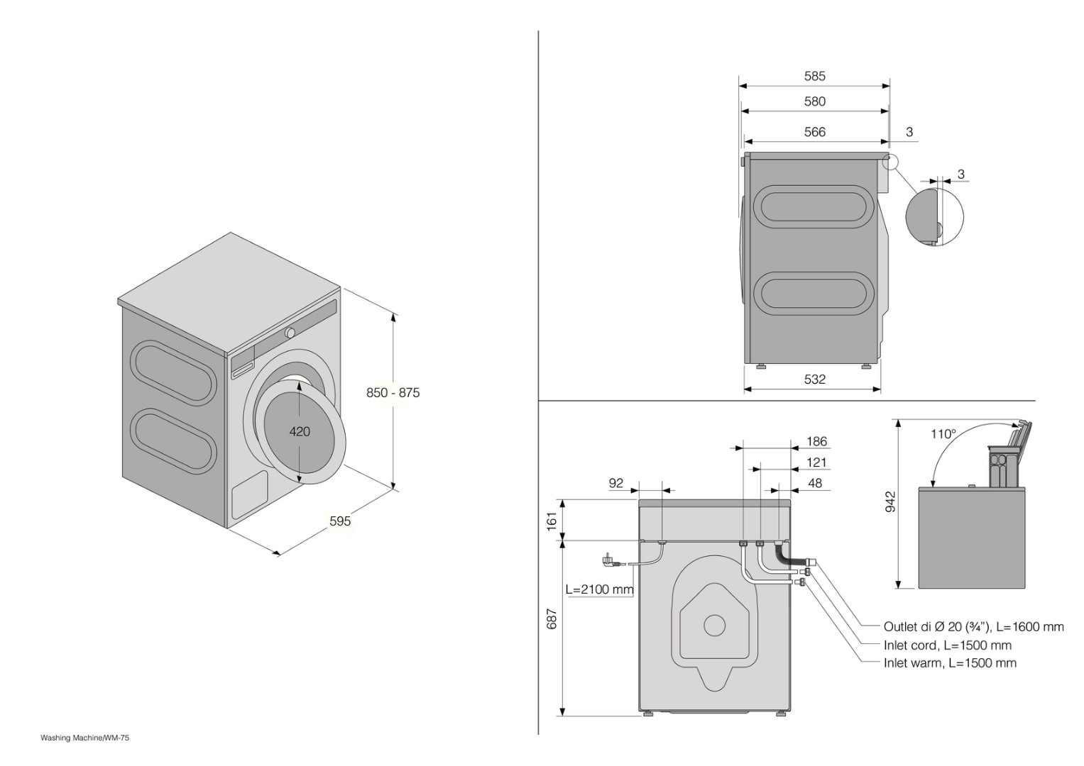 Отдельностоящая стиральная машина Asko W4086C.T/3 купить в  интернет-магазине BT-TECHNIKA c доставкой в Архангельске